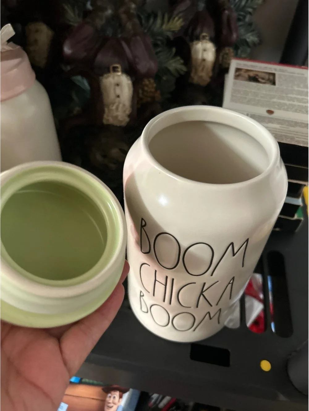 Rae Dunn Ceramic Canister with Lid - Boom Chicka Boom